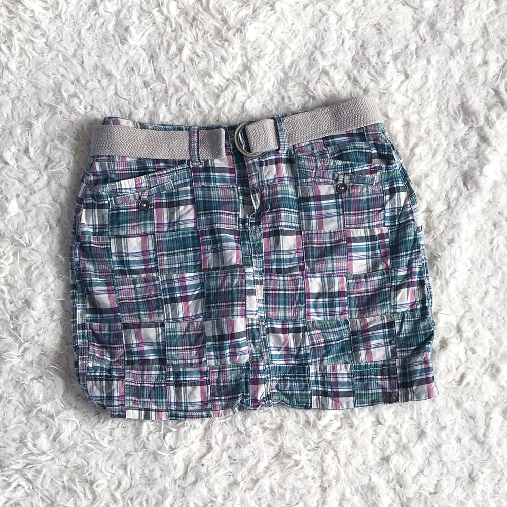 Sonoma blue and purple skirt with belt